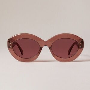 Azzedine Alaia Rose Round Sunglasses